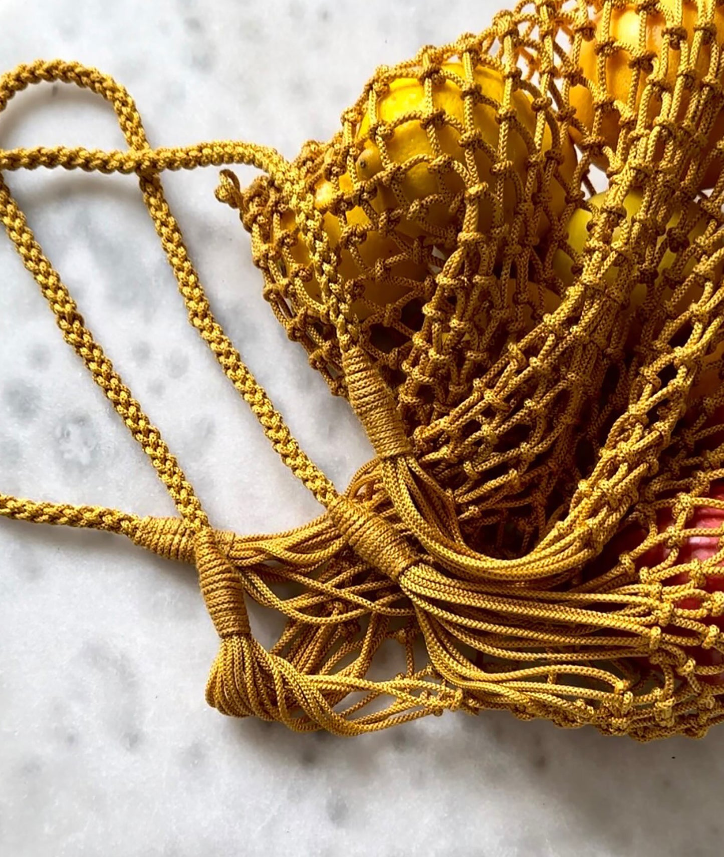 yellow rope bag