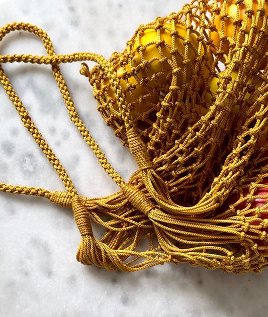 yellow rope bag