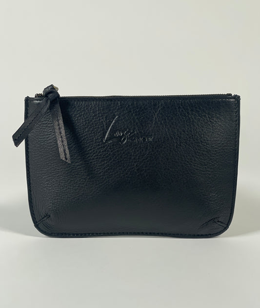 Leather Pocket Bag - Black
