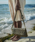 Braid Leather Fold Bag - Olive Garden