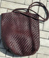 Soft Leather Tote - Deep Chestnut
