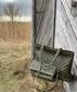 Braid Leather Fold Bag - Olive Garden