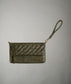 Braid Leather Fold Bag - Olive Garden