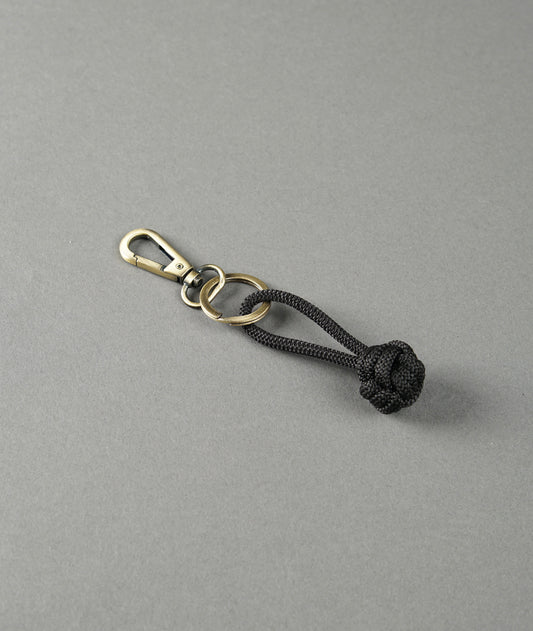 Recycled OBP Knot Keyring - Black